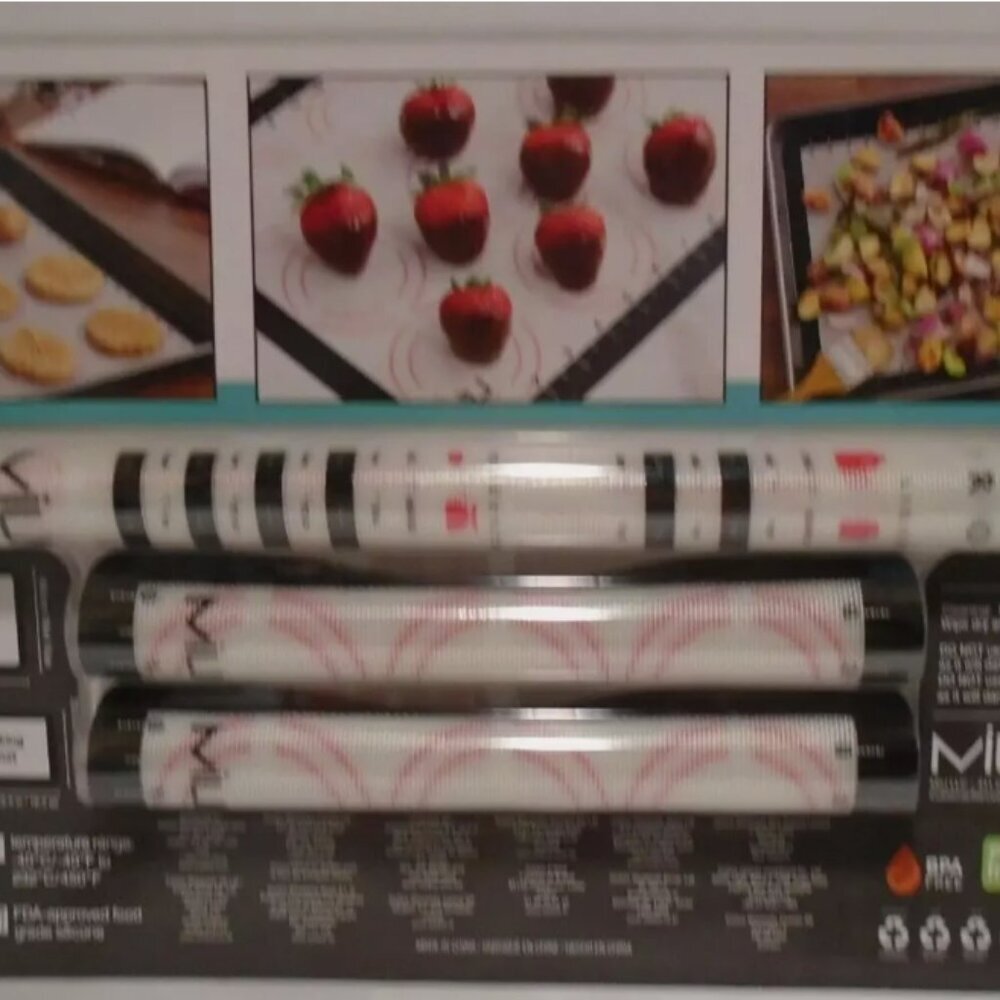 Miu Silicone Non-Stick Pastry & Baking Mats 3-Piece Set